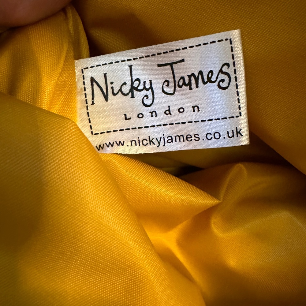 Nicky James EUC Elephant print backpack top handle purse - Picture 10 of 16